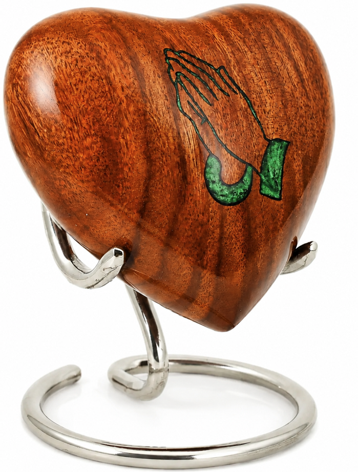 Premium Heart-Shaped Decorative Cremation Urn