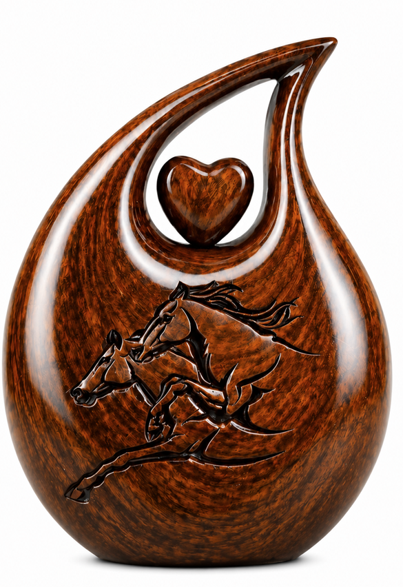 Premium Teardrop Resin Art Cremation Urn