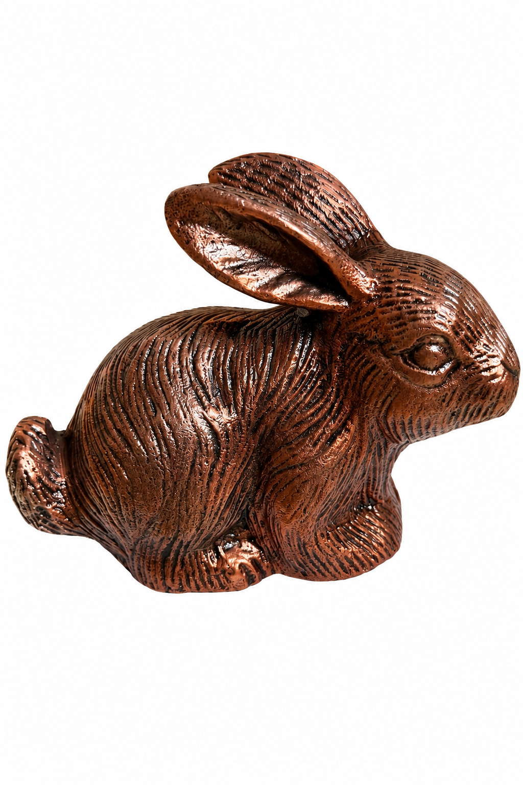 Copper Rabbit Urn – Scalloped Pattern Finish
